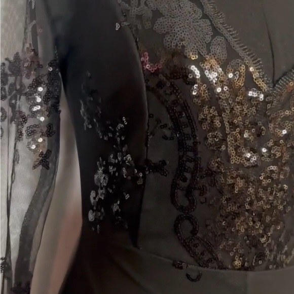 NEW Altar’d State black sheer sequin jumpsuit - Picture 7 of 10